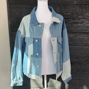 Signature8 Two-Tone Denim Jacket